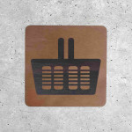 Wooden Signage - Shopping Area