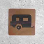 Wood Signage - Caravan Parking Area