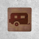 Wood Signage - Caravan Parking Area