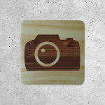 Enseigne en Bois Appareil Photo - Signalétique de Point de Vue