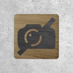 No Photography Wooden Sign - Photo-Free Zone