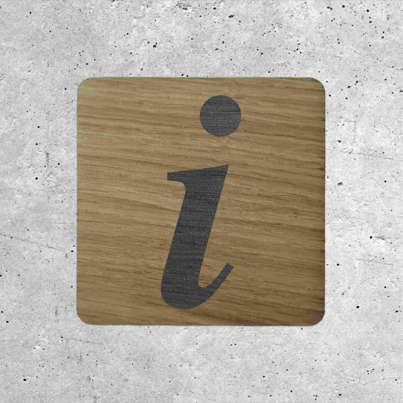 Wooden Sign Info | Eco-Friendly & Handcrafted | Made in France