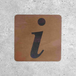 Enseigne en Bois Info - Signalétique de Point d'Information
