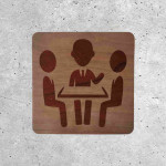 Wooden Signage Panel - Meeting Room