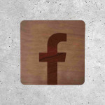 Wooden Plaque - Social Media Facebook