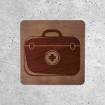 Panneau en Bois - Trousse de Premiers Secours