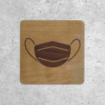 Wooden Sign - Mandatory Mask Wearing Notice
