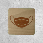 Wooden Sign - Mandatory Mask Wearing Notice