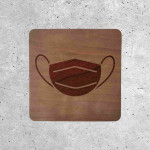 Wooden Sign - Mandatory Mask Wearing Notice