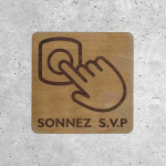 Wooden Signage - Please Ring