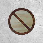 Panneau en Bois - Stationnement Interdit