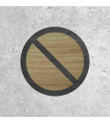 Panneau en Bois - Stationnement Interdit