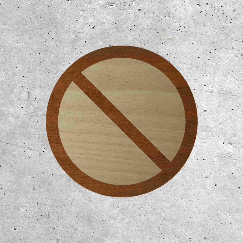 Panneau en Bois - Stationnement Interdit