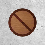 Panneau en Bois - Stationnement Interdit