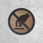 Signalétique Bois - Ne Pas Toucher