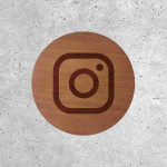 Signalétique Bois - Réseaux Sociaux Instagram