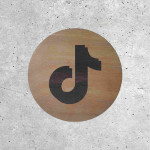 Wood Signage - TikTok Social Networks