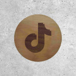 Signalétique Bois - Réseaux Sociaux TikTok