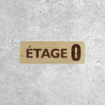 Wooden Floor Sign - Ground Floor Indicator
