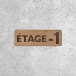 Wooden Floor Sign - Floor 1 - Floor Indicator