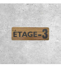 Wooden Floor Panel - Floor 3 Indicator