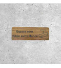 Plaque de Signalisation Espace sous Vidéo Surveillance - Panneau Sécurité