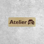 Panneau Atelier Mécanique en Bois