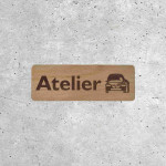 Panneau Atelier Mécanique en Bois