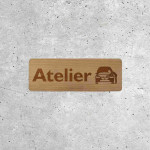 Panneau Atelier Mécanique en Bois