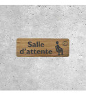 Panneau Salle d'Attente en Bois