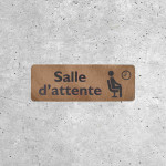 Panneau Salle d'Attente en Bois