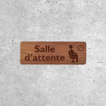 Panneau Salle d'Attente en Bois