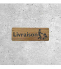 Panneau Bois Indicateur de Livraison