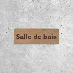 Wooden Bathroom Sign