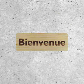 Wooden Welcome Sign
