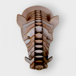 Tête de sanglier en bois 45cm