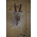 Tête de chamois en bois 38cm