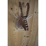Tête de chamois en bois 38cm