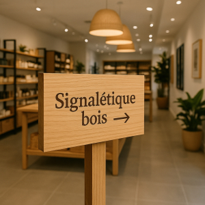 Créer une expérience client immersive avec une signalétique bois bien pensée