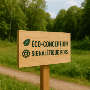 Éco-conception et signalétique bois : réduire l'empreinte écologique de vos projets