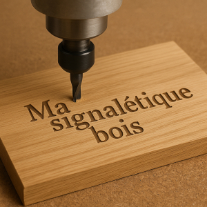 Zoom sur les techniques de découpe CNC pour une signalétique bois innovante